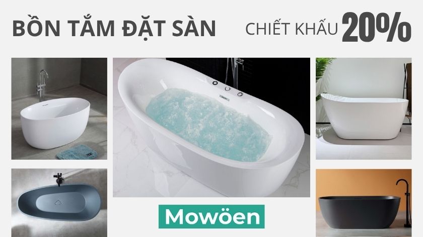 Bồn tắm Mowoen chiết khấu 20%