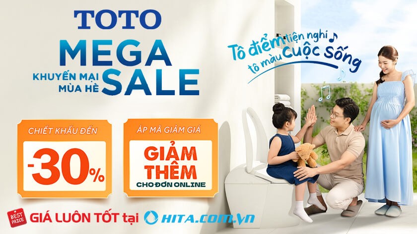 Mega Sale - Khuyến mãi mùa hè TOTO