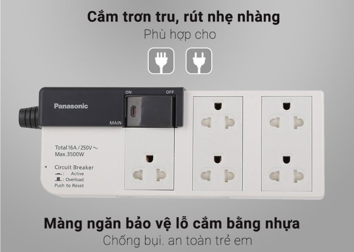 Điểm mạnh ổ cắm Panasonic