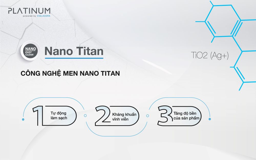Men Nano Titan của bồn cầu 2 khối Platinum