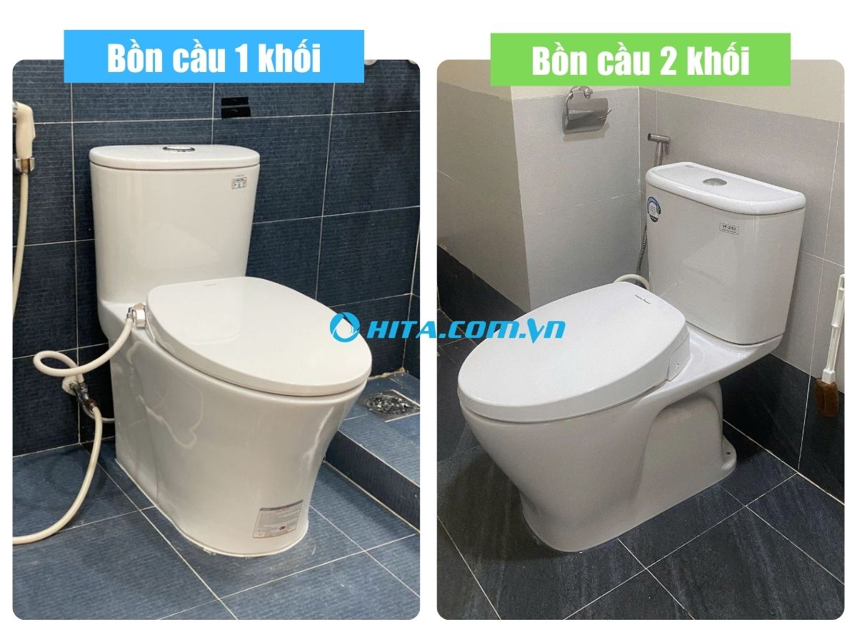 Bồn cầu vệ sinh loại 1 khối hoặc 2 khối