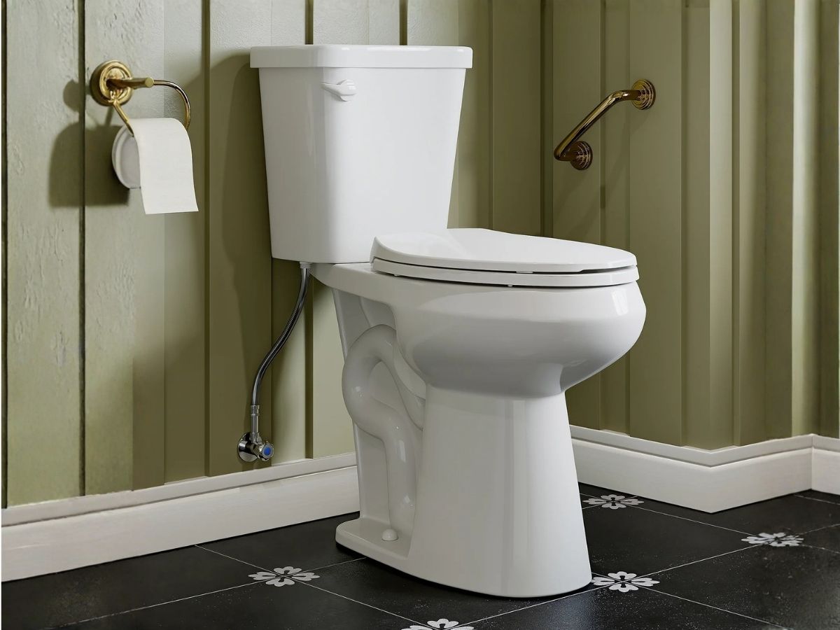 Bồn cầu 2 khối truyền thống, nhỏ gọn dễ lắp đặt v&agrave; vận chuyển