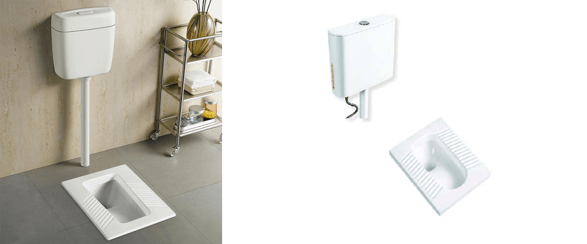 Lắp đặt bồn cầu xí xổm ATMOR giúp tiết kiệm không gian