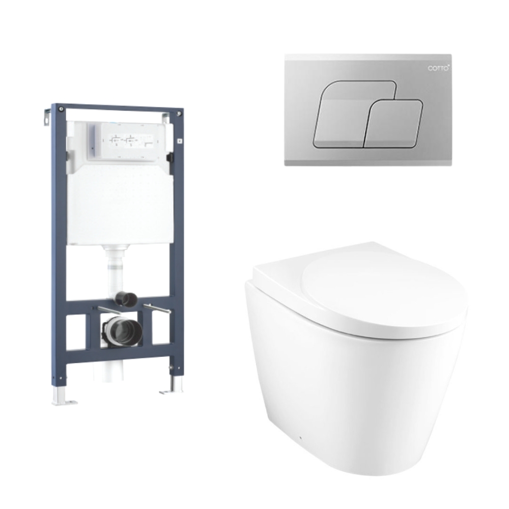 Bồn cầu đặt sàn COTTO dòng Oval