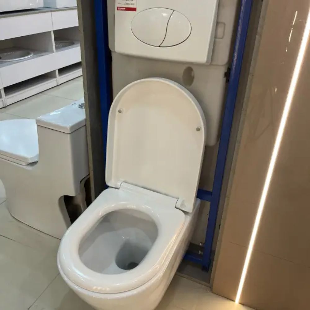 Bồn cầu treo tường Atmor AT2155W+AT200-G2