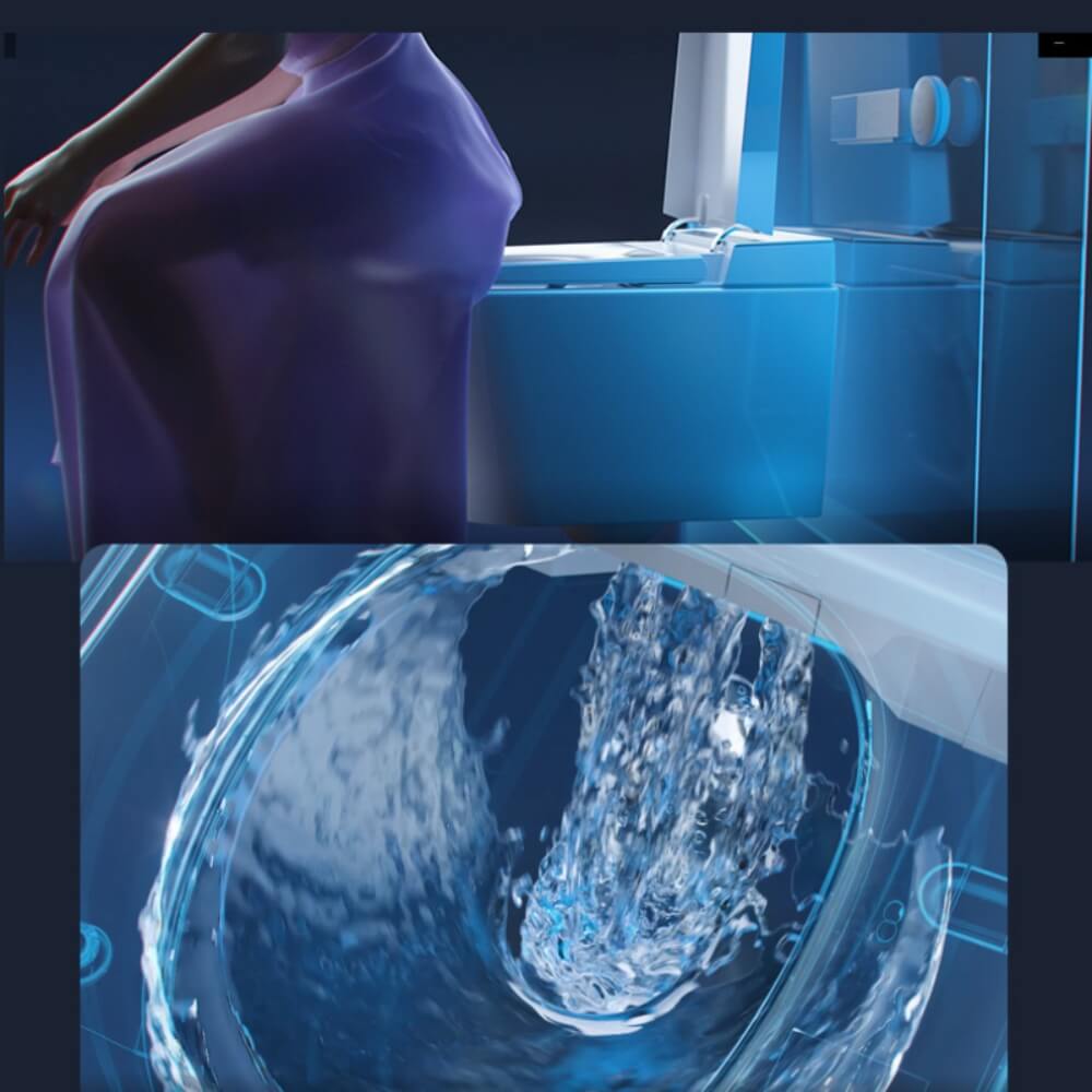 Bồn cầu treo tường JOMOO tích hợp công nghệ thông minh