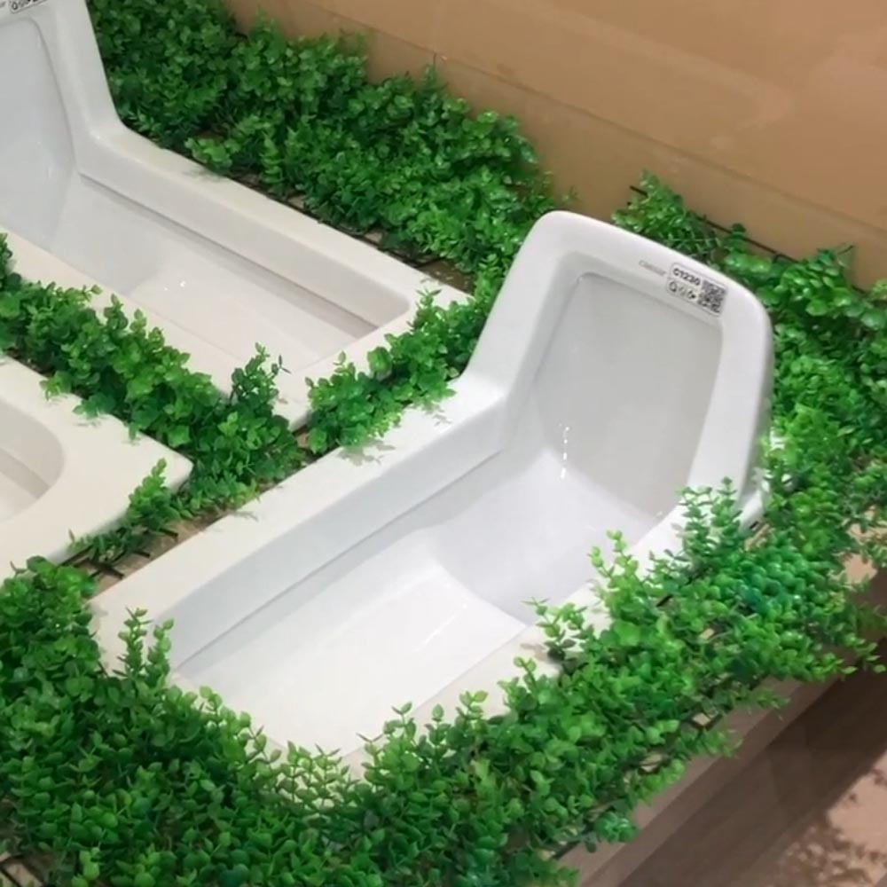 bồn cầu xổm Caesar C1230 kèm van xả BF525A