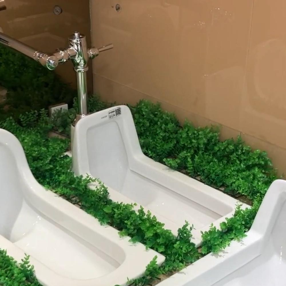 bồn cầu xổm Caesar C1250 kèm van xả BF523A