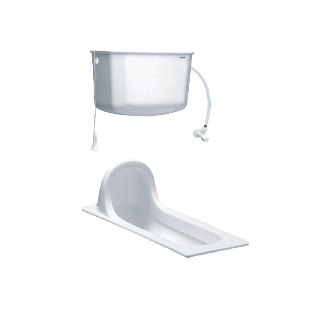 bồn cầu xổm Caesar CS1280 kèm két nước T1100