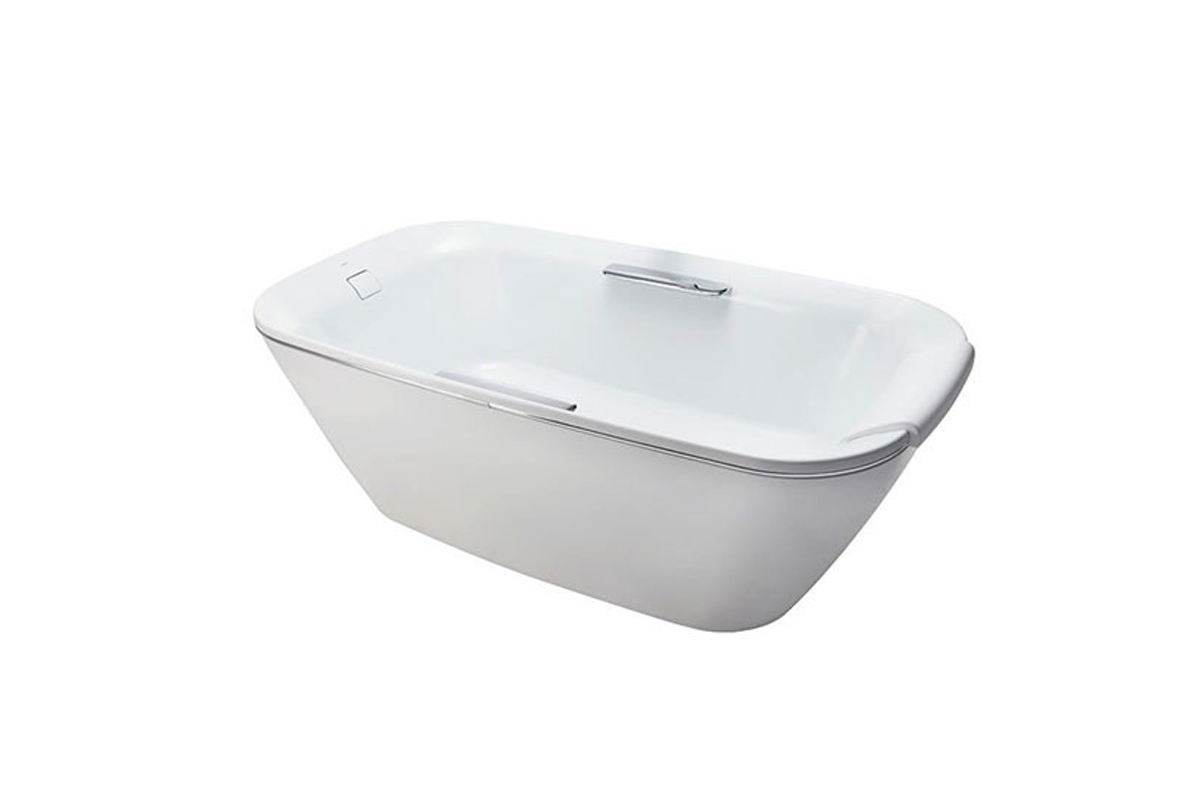 Mẫu bồn tắm Galalato đặt sàn viền bạc