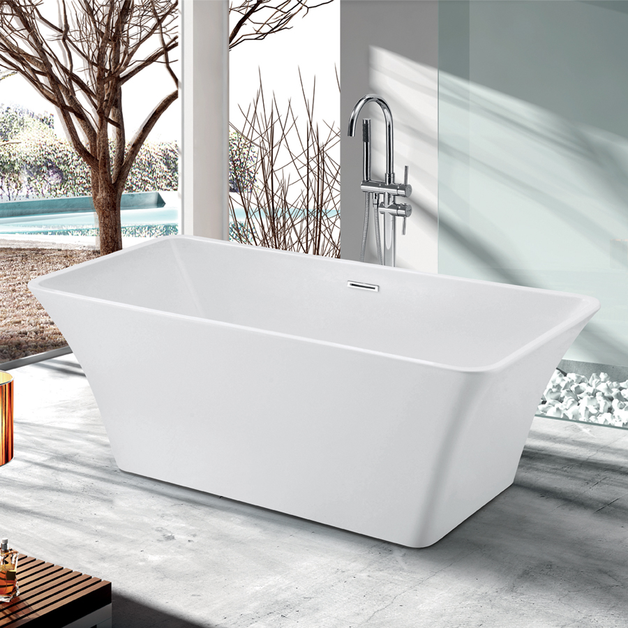Bồn tắm đặt sàn được làm từ nhiều chất liệu cao cấp, bền bỉ