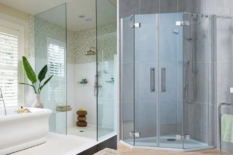 Các kiểu dáng vách kính nhà tắm hiện nay