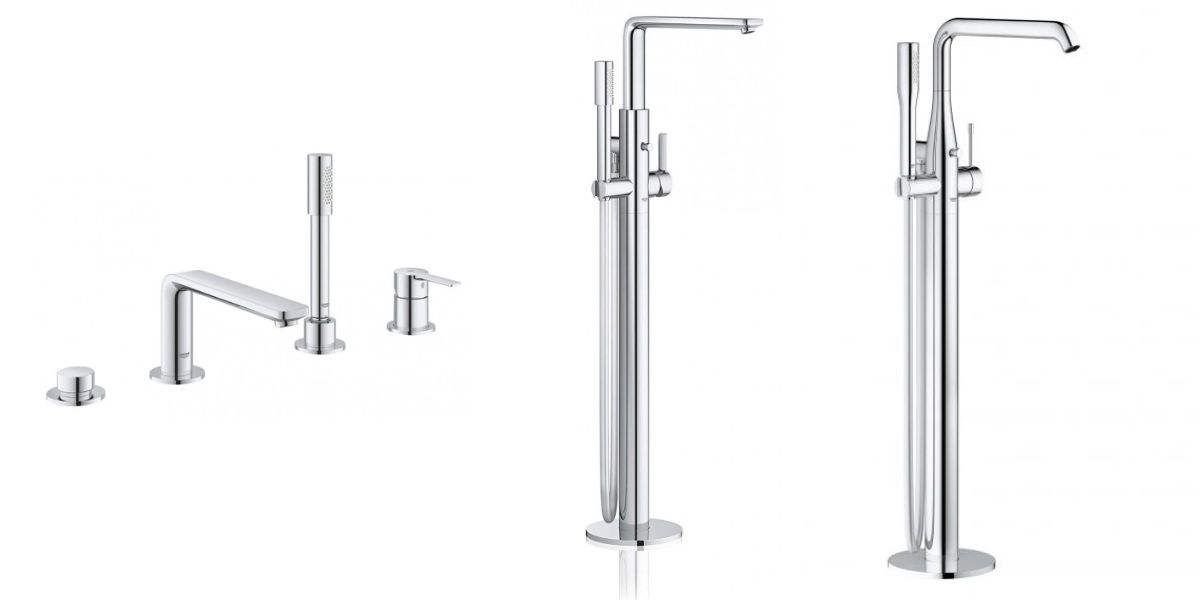 Thiết kế sang trọng và đẳng cấp của vòi sen bồn tắm Grohe