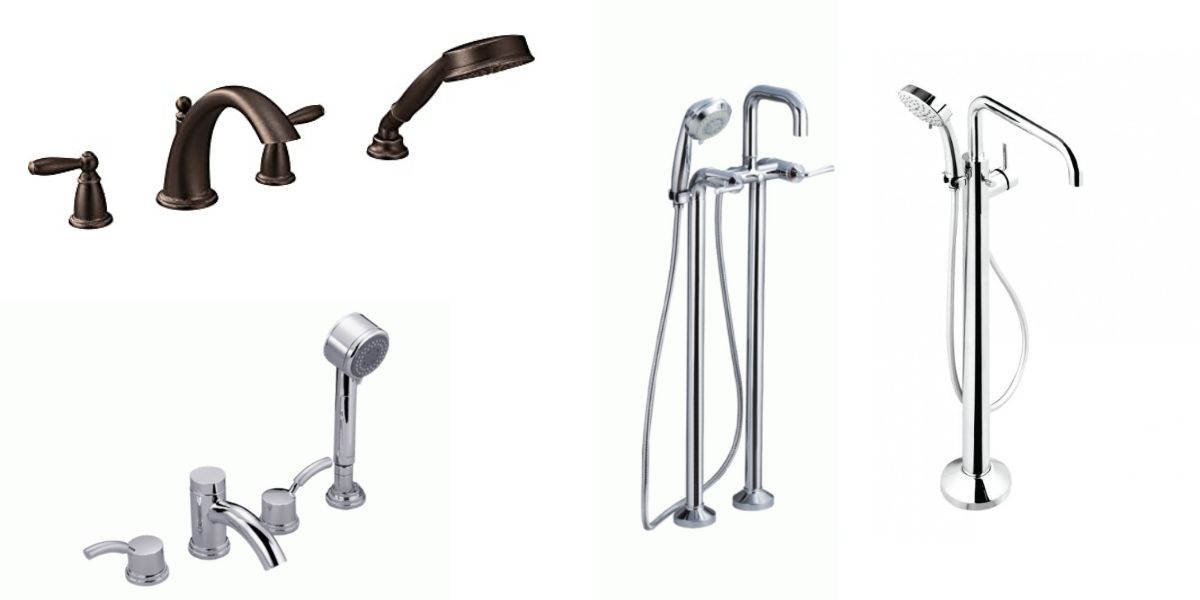 Mẫu mã đa dạng và thiết kế đẹp mắt của vòi xả bồn tắm Moen 