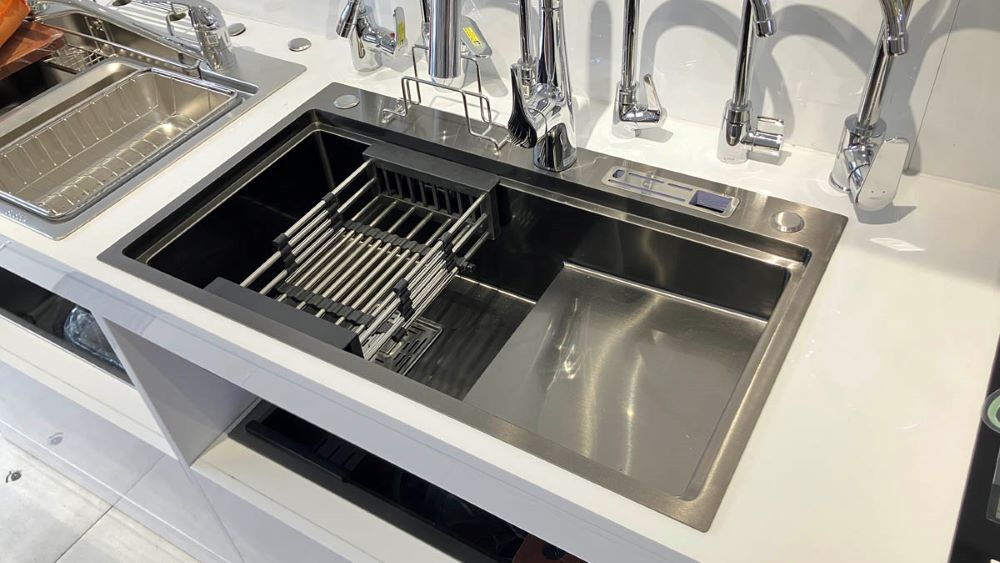 chậu rửa ch&eacute;n 1 hộc c&oacute; thiết kế tiện dụng