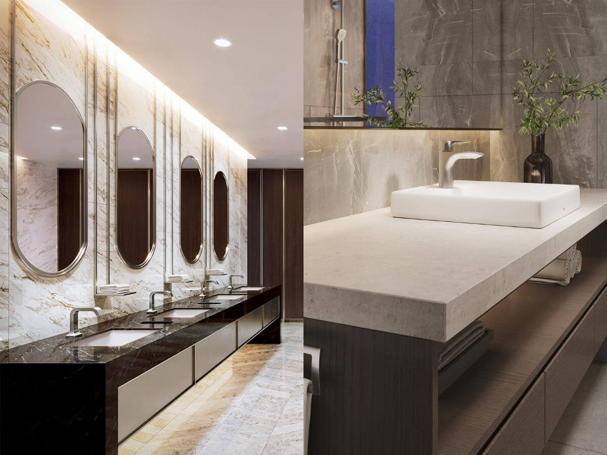 Một số idea cho phong c&aacute;ch nh&agrave; vệ sinh luxury sang trọng