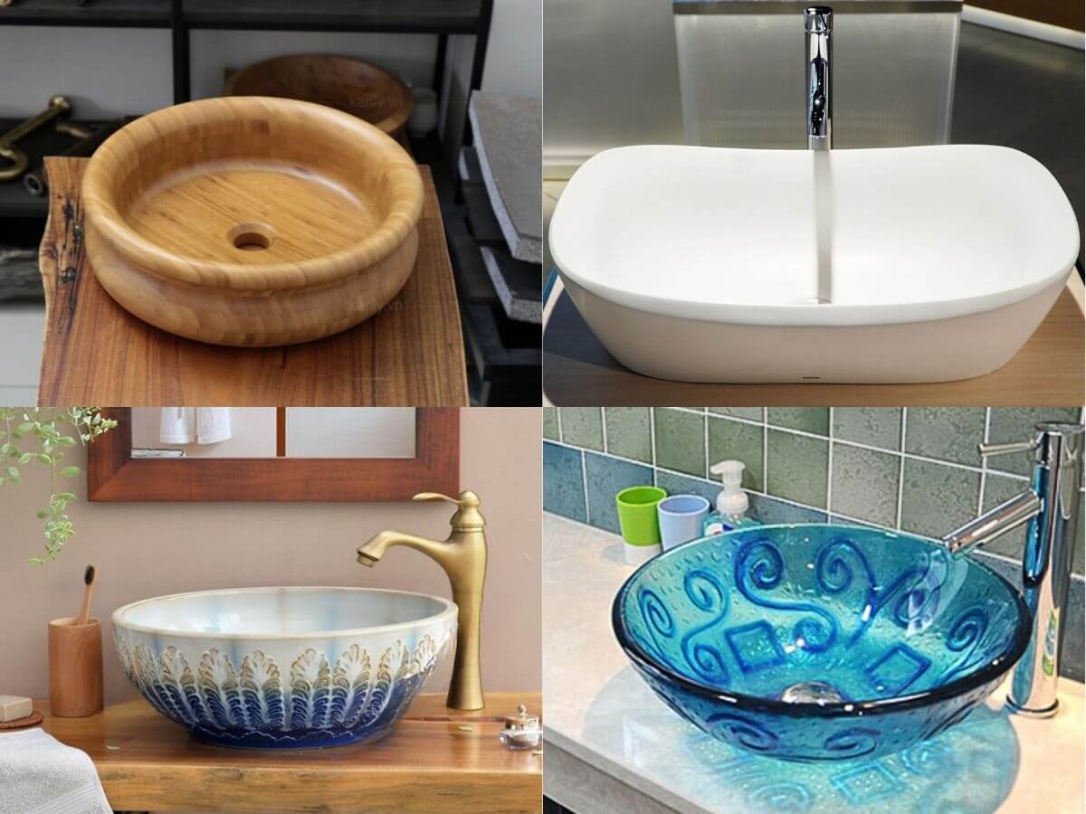 C&aacute;c chất liệu độc đ&aacute;o mới lạ của chậu rửa mặt lavabo