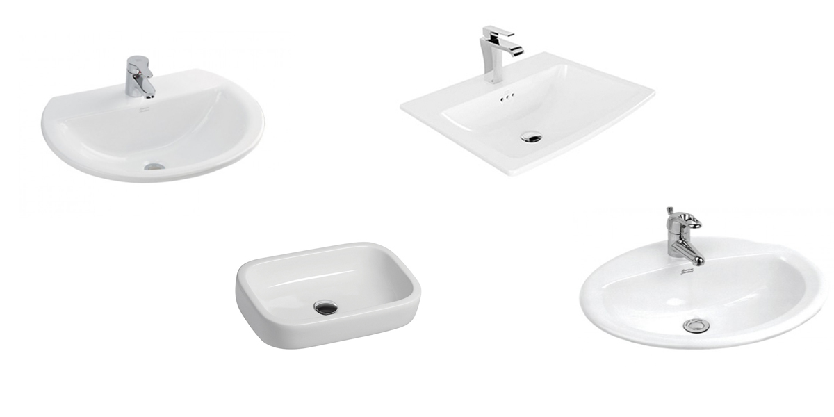 Những mẫu thiết kế của chậu lavabo dương vành American Standard