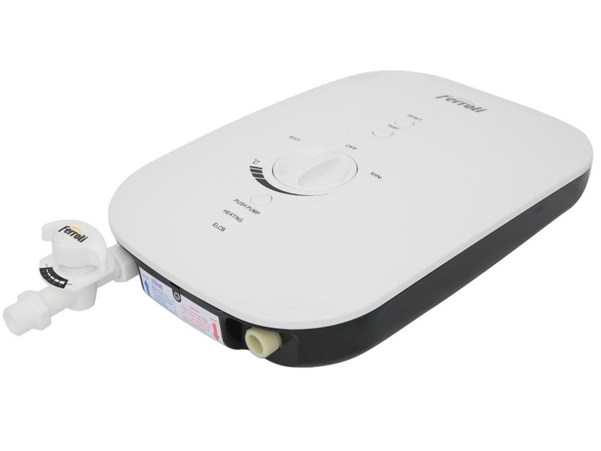 Bình chứa nước của máy nước nóng Ferroli trực tiếp có sợi thủy tinh giúp kéo dài thời gian nước nóng lâu hơn