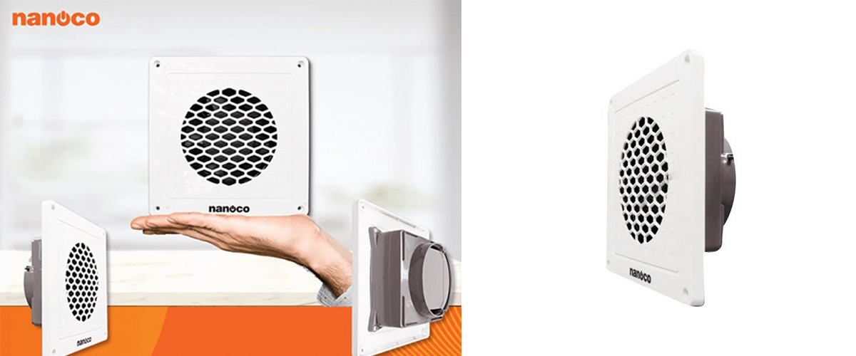 Thiết kế quạt hút mini siêu mỏng nhẹ