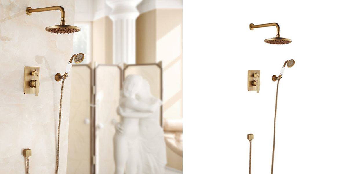 Thiết kế sang trọng và đậm chất cổ điểm của sen tắm âm tường Kanly