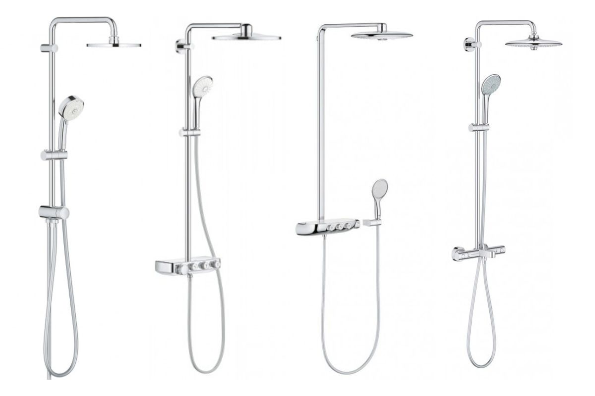Sen tắm cây Grohe với đa dạng mẫ mã