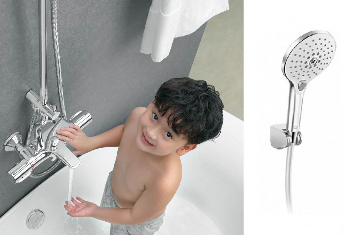 Sen tắm nhiệt độ an toàn cho trẻ con sử dụng