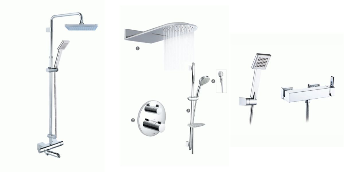 Kiểu dáng đa dạng của sen tắm nóng lạnh Moen