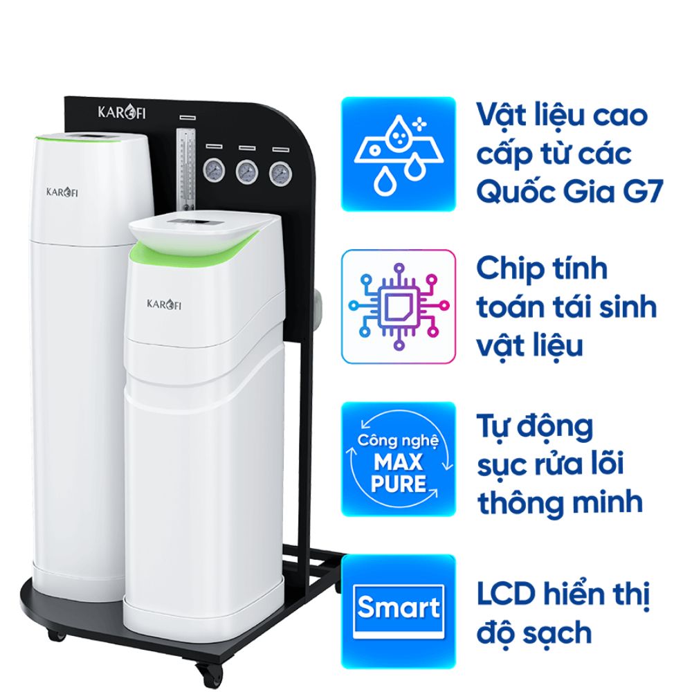 Hệ thống lọc t&ocirc;̉ng trung t&acirc;m cao cấp Karofi KTF-888