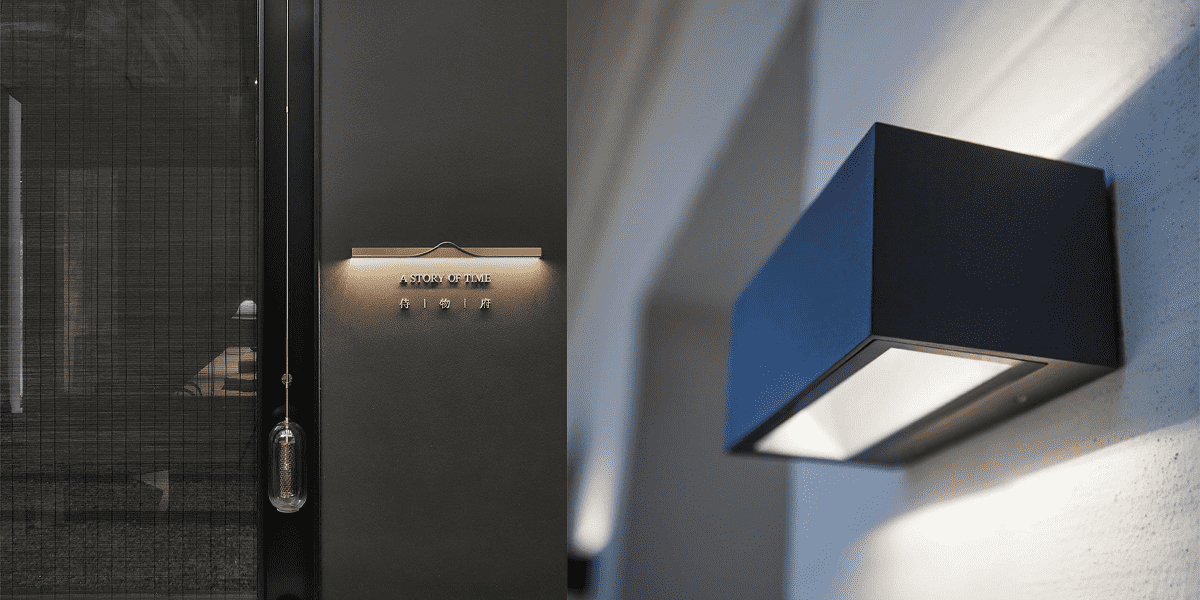 Đèn gắn tường ngoài nhà kiểu hộp 2 hướng đèn