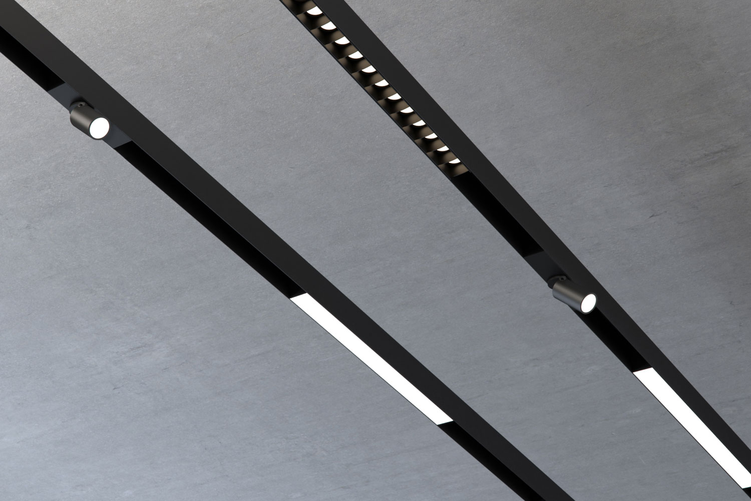 Một thanh đèn ray có thể lắp nhiều đèn led khác nhau