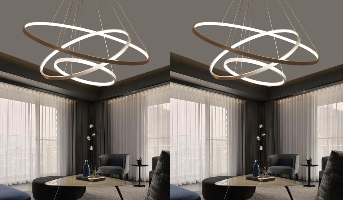 Sử dụng đèn LED thả trần hình học cho phòng họp sang trọng