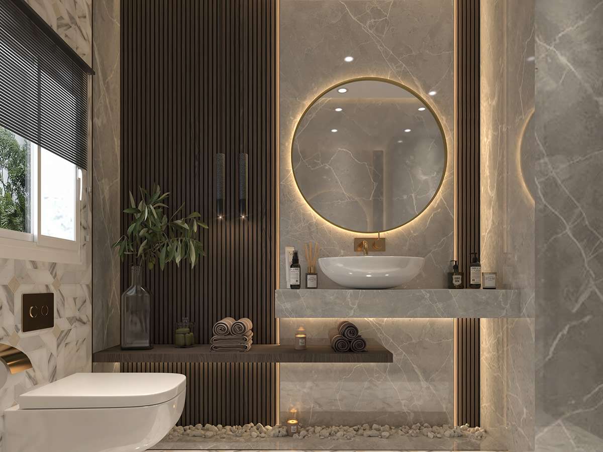 Vị trí lắp đèn cho phòng tắm cũng khá linh hoạt, tùy vào mục đích sử dụng