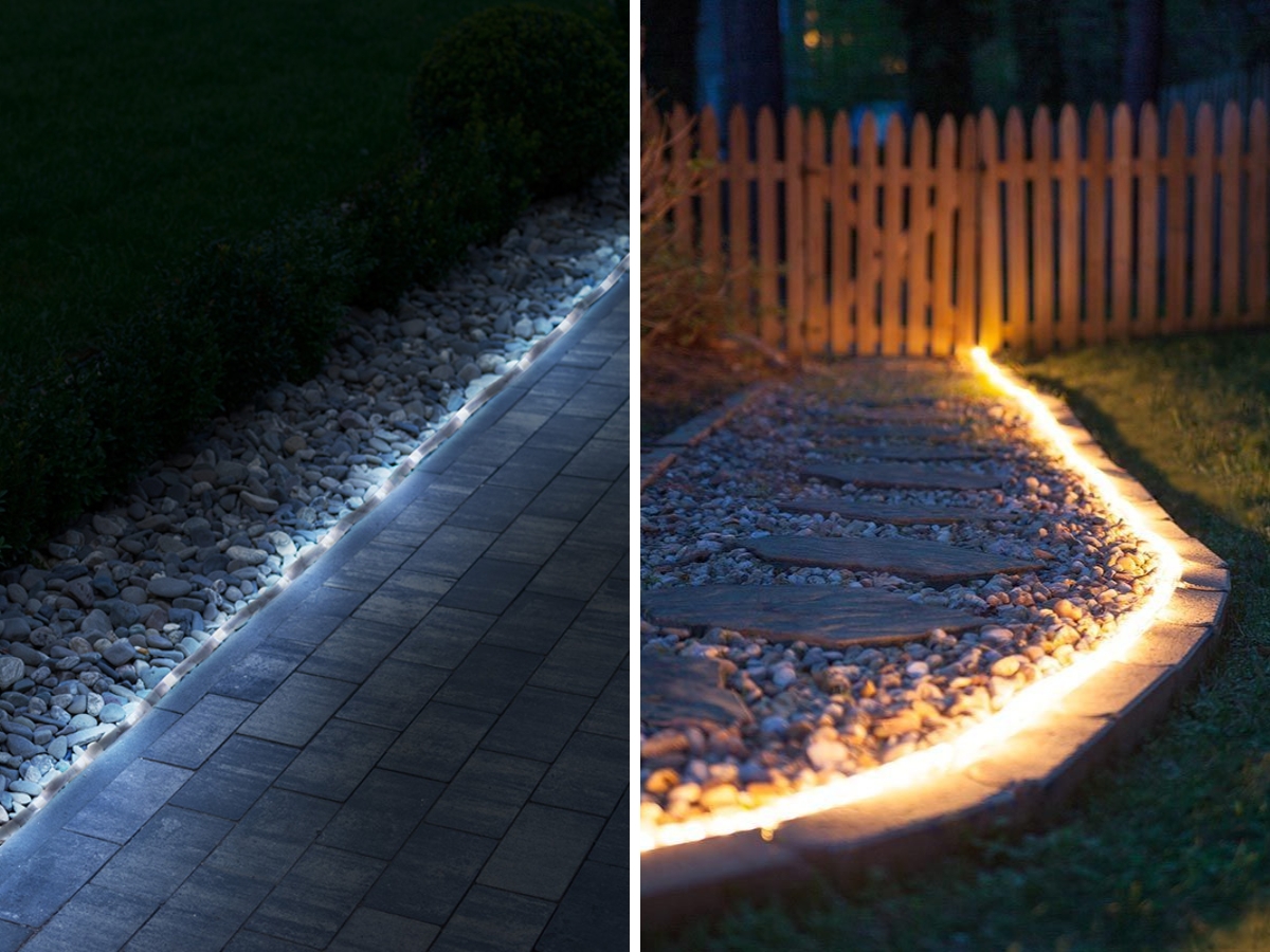 Lắp đặt dây đèn LED chiếu sáng sàn lối đi