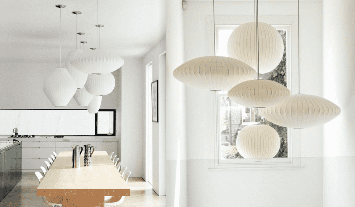 Đèn vải thả trần hình lồng đèn nhiều kích thước