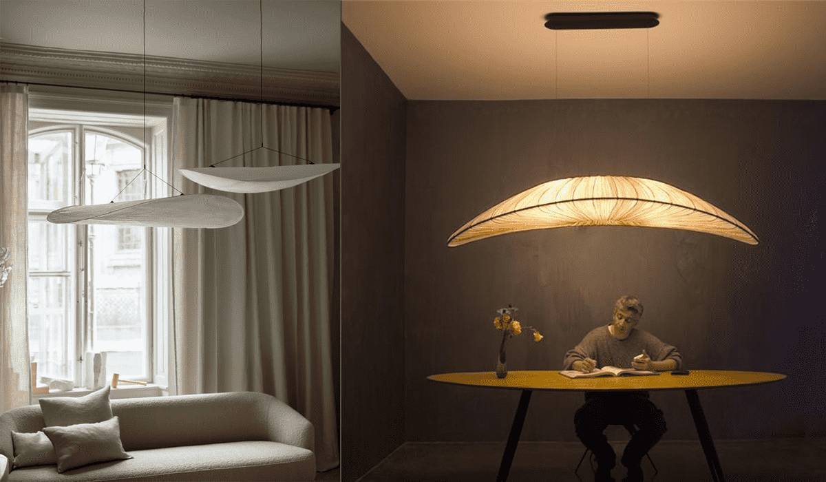 Thiết kế độc đáo của đèn lụa treo trần