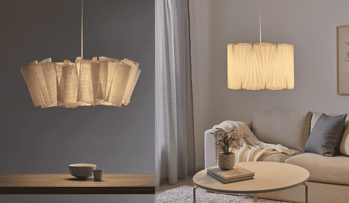 Trang trí đèn lụa treo trần tinh xảo trong không gian sống