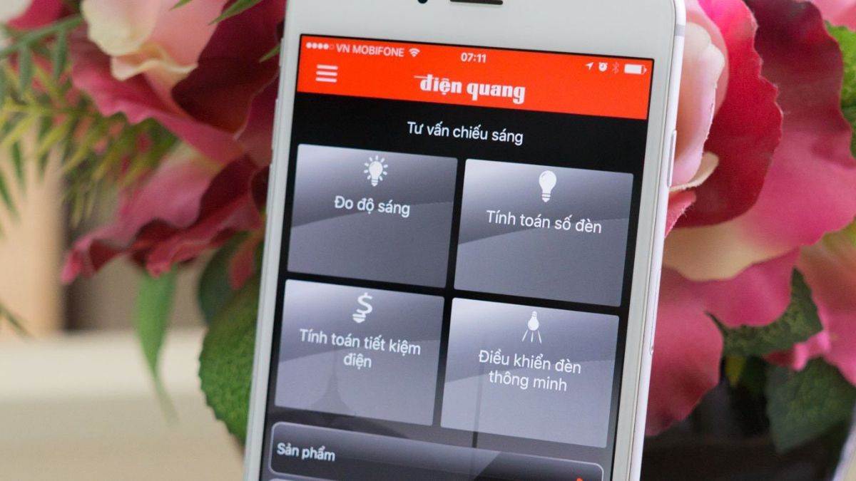 App điện thoại đo độ rọi