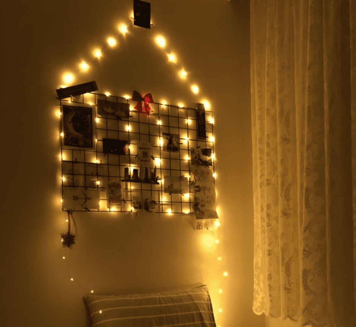 Cách decor với dây đèn led trang trí phòng ngủ nổi bật, ấn tượng