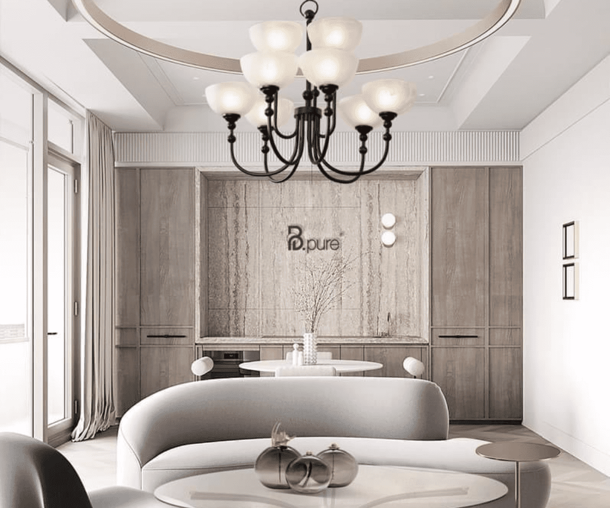 Bạn nên lựa chọn đèn thả trần phòng khách phù hợp với không gian