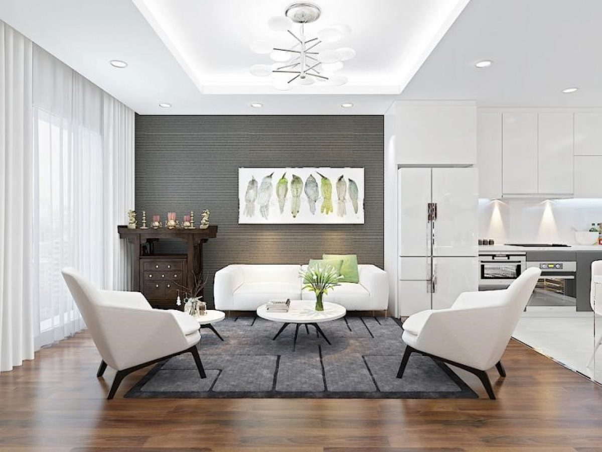 Đèn led là một lựa chọn phù hợp cho phòng khách hiện đại