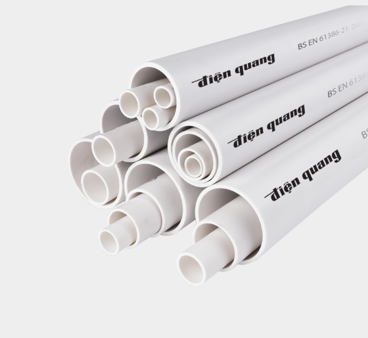 Ống điện D20 là sản phẩm có bề mặt trơn bóng