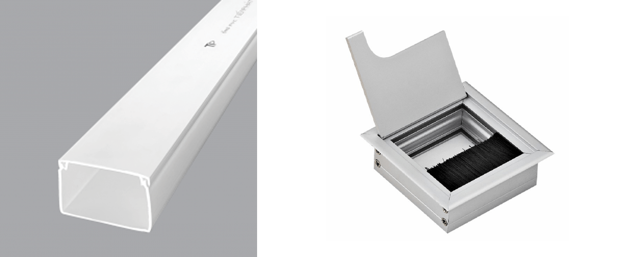 Thiết kế ống luồn dây điện vuông có nắp đậy