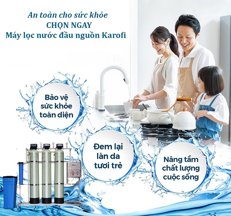 Máy lọc nước đầu nguồn Karofi sử dụng công nghệ lọc nước RO