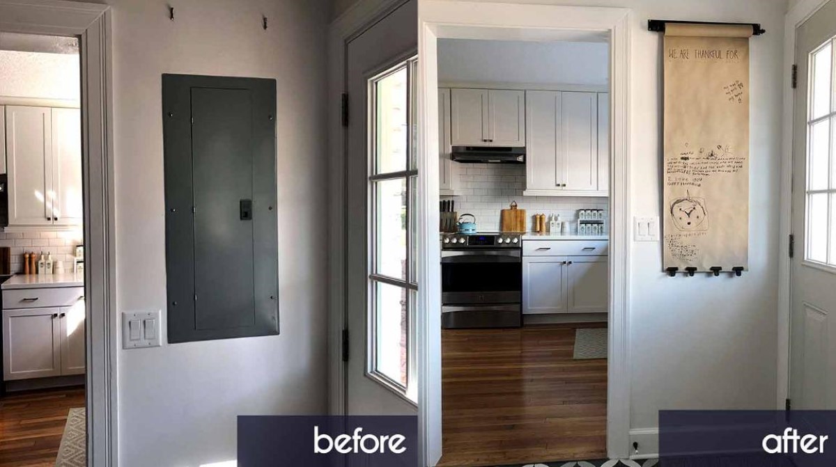 Tủ điện âm tường đẹp gọn gàng, tiện cho việc trang trí nhà ở