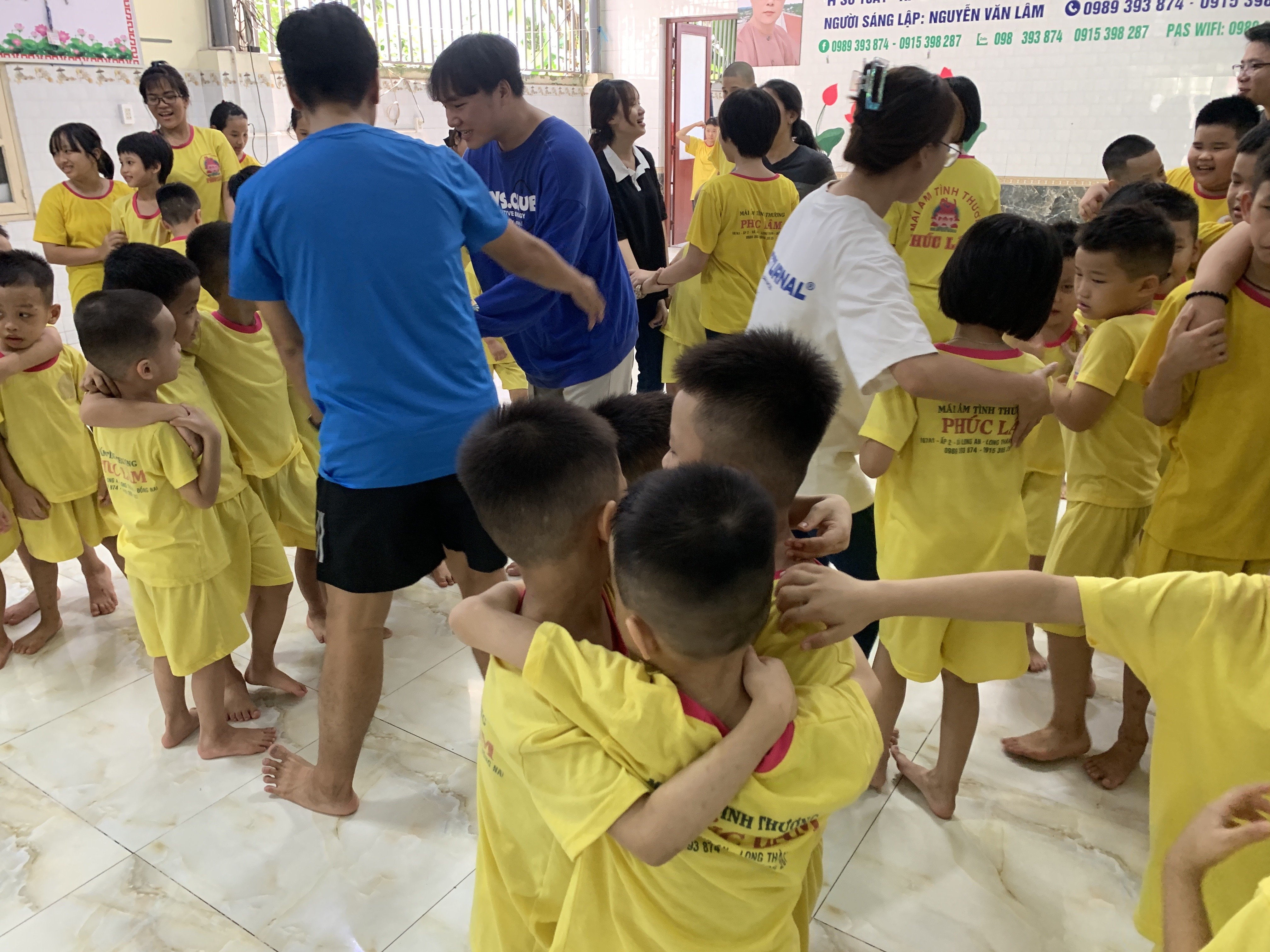 Game bắt cặp đồng đội giúp cho các em gắn kết với anh chị HITA hơn