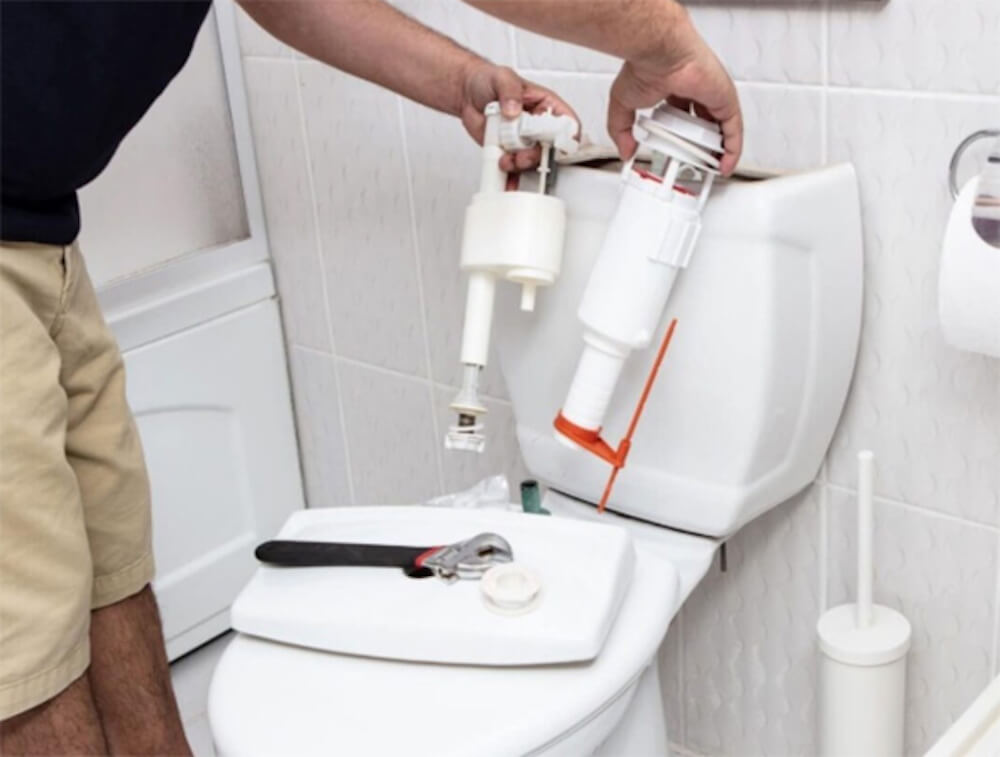 Các bước thay van cấp nước bồn cầu