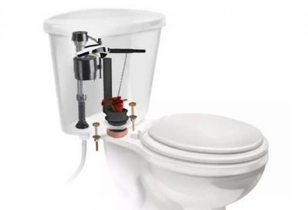 Thay van xả nước bồn cầu đơn giản