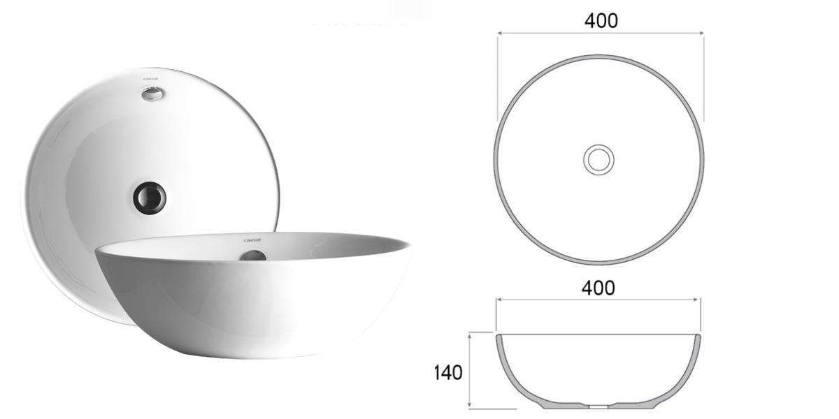 Kích thước chuẩn lavabo tròn