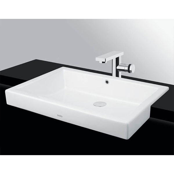 Lavabo bán âm TOTO - Phần sứ vệ sinh sáng bóng, bền chắc